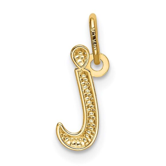 14k Yellow Gold, Claire Collection Mini Lower Case Initial I Charm - Picture 3 of 6